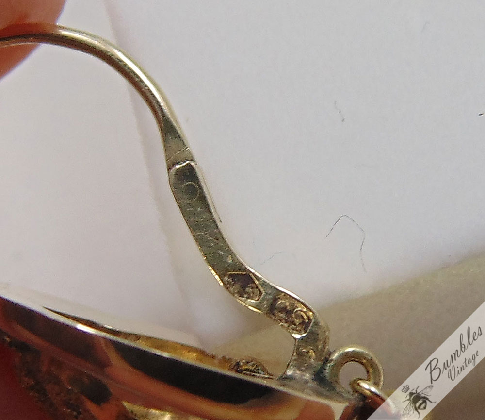 Antique European Biedermeier 14k Gold Earrings circa 1840 - Image 12