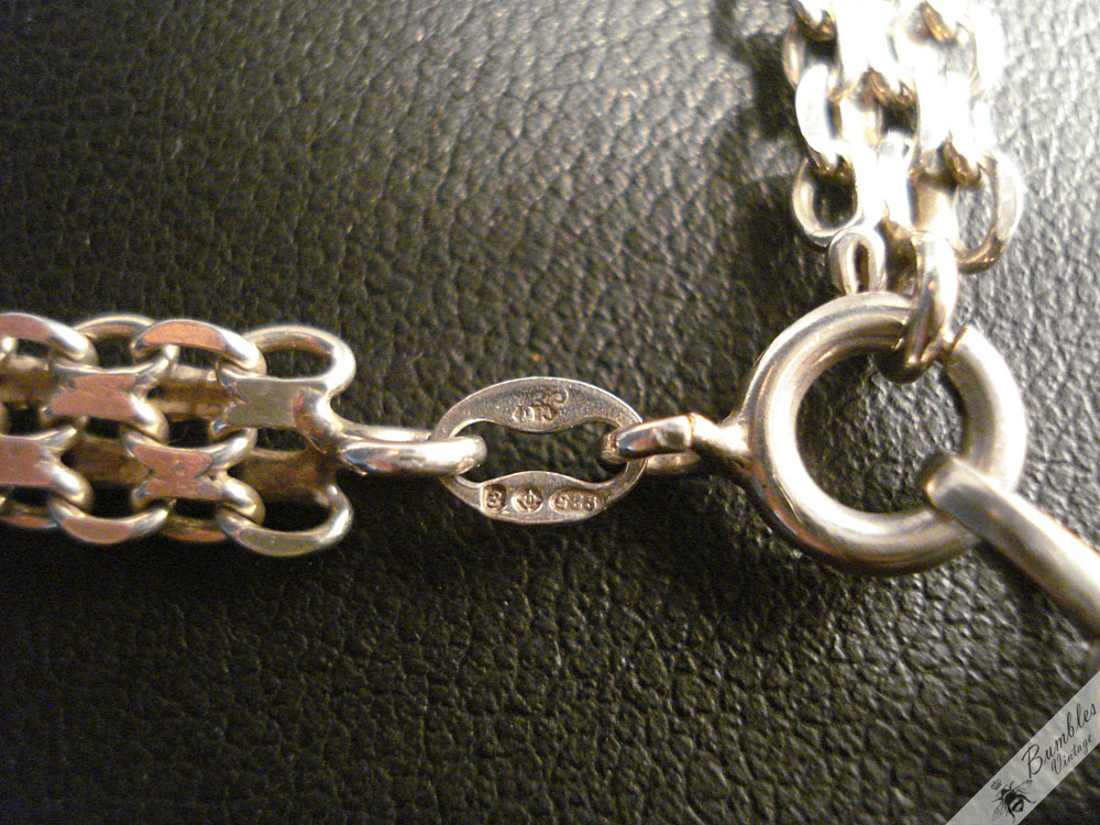 Vintage Sterling Silver Choker Locket Necklace - Image 14
