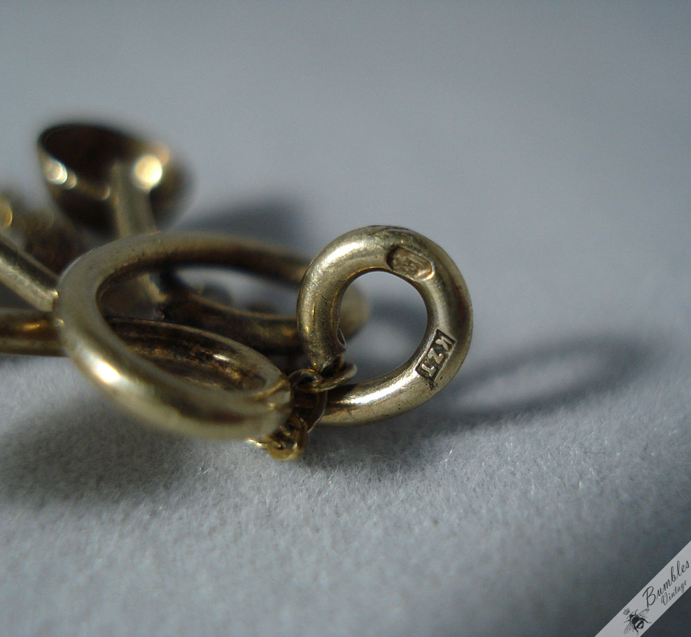 Romantic European Vintage Silver Gilt Vermeil Pink Czech Faceted Glass Necklace - Image 6